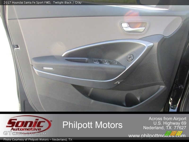 Twilight Black / Gray 2017 Hyundai Santa Fe Sport FWD
