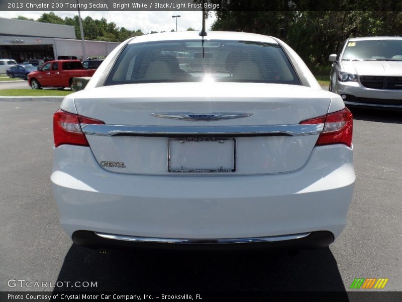 Bright White / Black/Light Frost Beige 2013 Chrysler 200 Touring Sedan