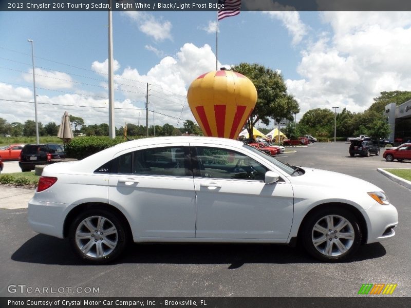Bright White / Black/Light Frost Beige 2013 Chrysler 200 Touring Sedan