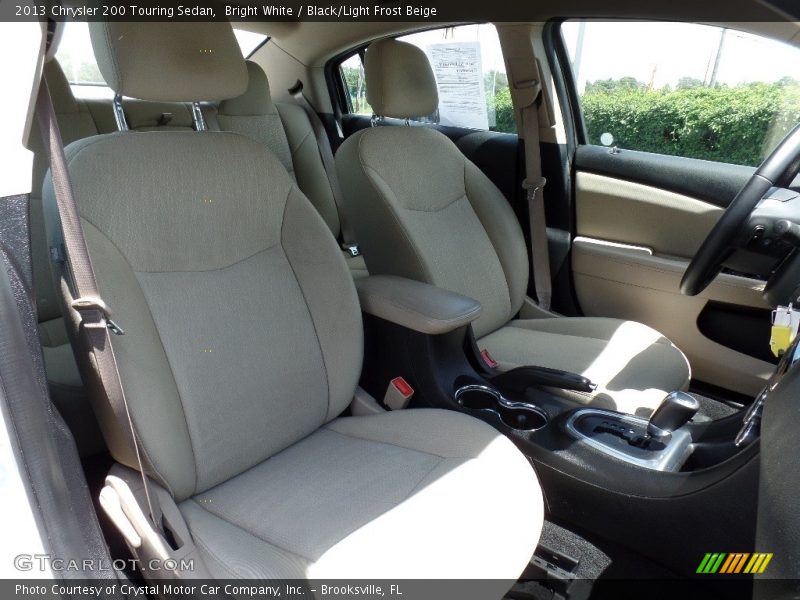 Bright White / Black/Light Frost Beige 2013 Chrysler 200 Touring Sedan