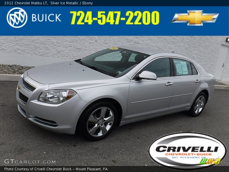 Silver Ice Metallic / Ebony 2012 Chevrolet Malibu LT