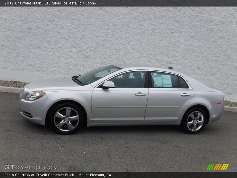 Silver Ice Metallic / Ebony 2012 Chevrolet Malibu LT