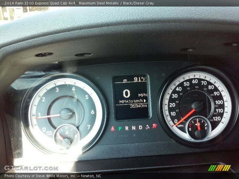 Maximum Steel Metallic / Black/Diesel Gray 2014 Ram 1500 Express Quad Cab 4x4