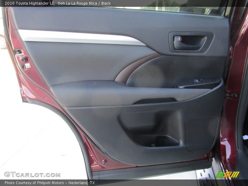 Ooh La La Rouge Mica / Black 2016 Toyota Highlander LE