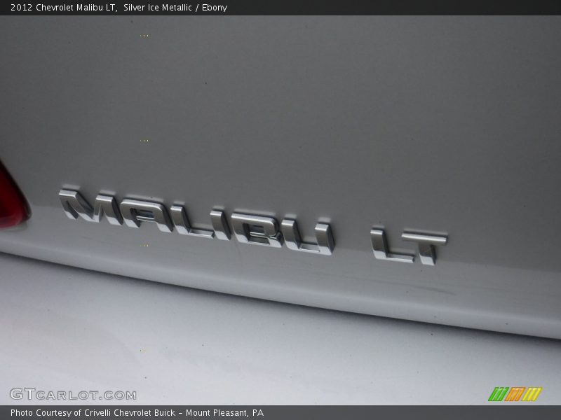 Silver Ice Metallic / Ebony 2012 Chevrolet Malibu LT