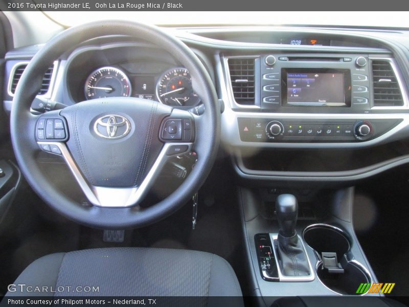 Ooh La La Rouge Mica / Black 2016 Toyota Highlander LE