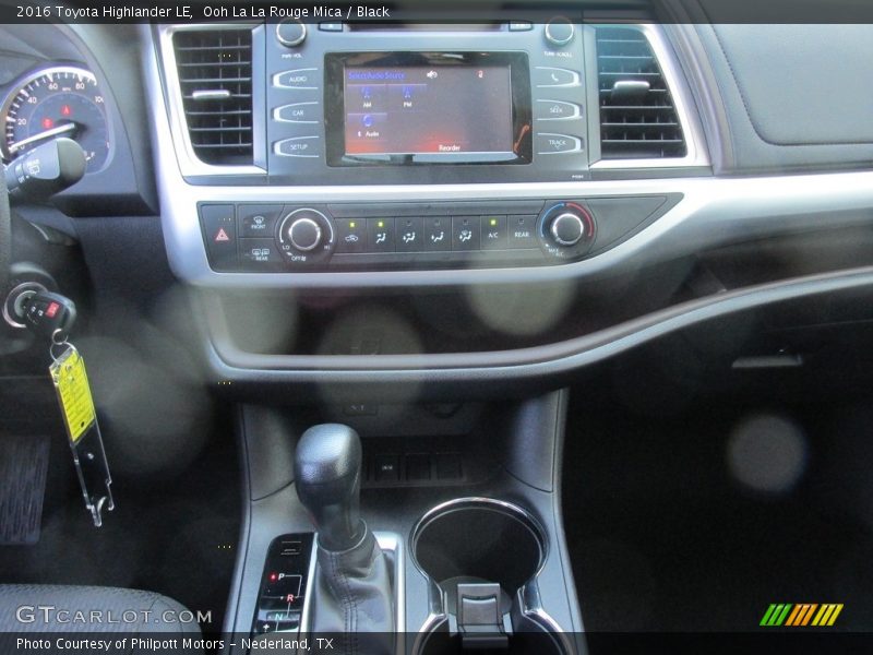 Ooh La La Rouge Mica / Black 2016 Toyota Highlander LE
