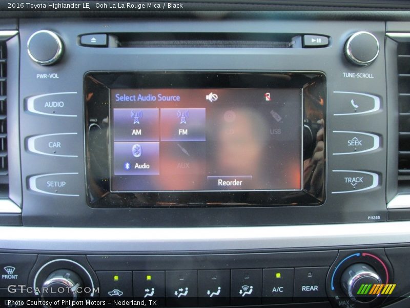 Ooh La La Rouge Mica / Black 2016 Toyota Highlander LE