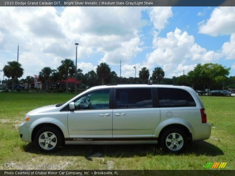 Bright Silver Metallic / Medium Slate Gray/Light Shale 2010 Dodge Grand Caravan SXT