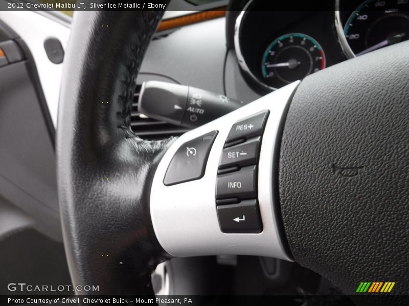 Silver Ice Metallic / Ebony 2012 Chevrolet Malibu LT