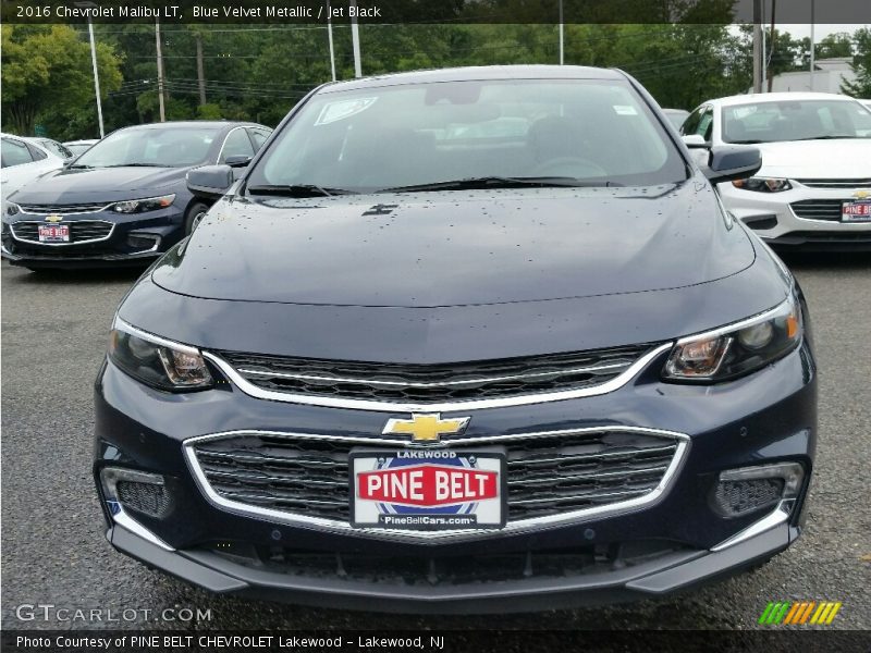 Blue Velvet Metallic / Jet Black 2016 Chevrolet Malibu LT