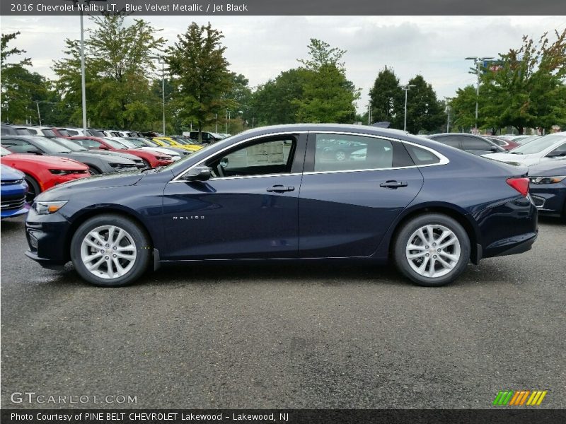 Blue Velvet Metallic / Jet Black 2016 Chevrolet Malibu LT