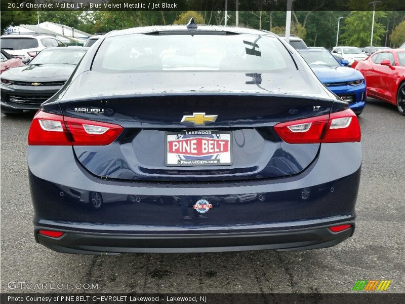 Blue Velvet Metallic / Jet Black 2016 Chevrolet Malibu LT