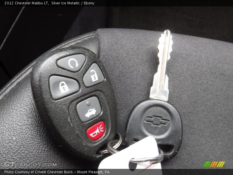 Silver Ice Metallic / Ebony 2012 Chevrolet Malibu LT