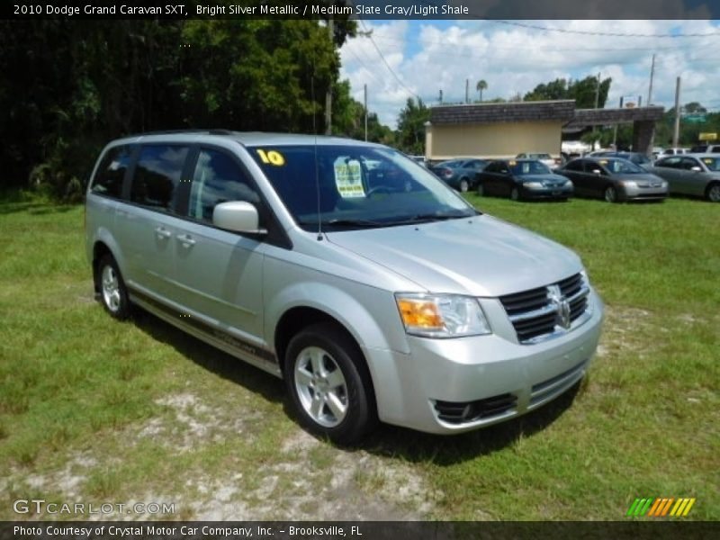 Bright Silver Metallic / Medium Slate Gray/Light Shale 2010 Dodge Grand Caravan SXT