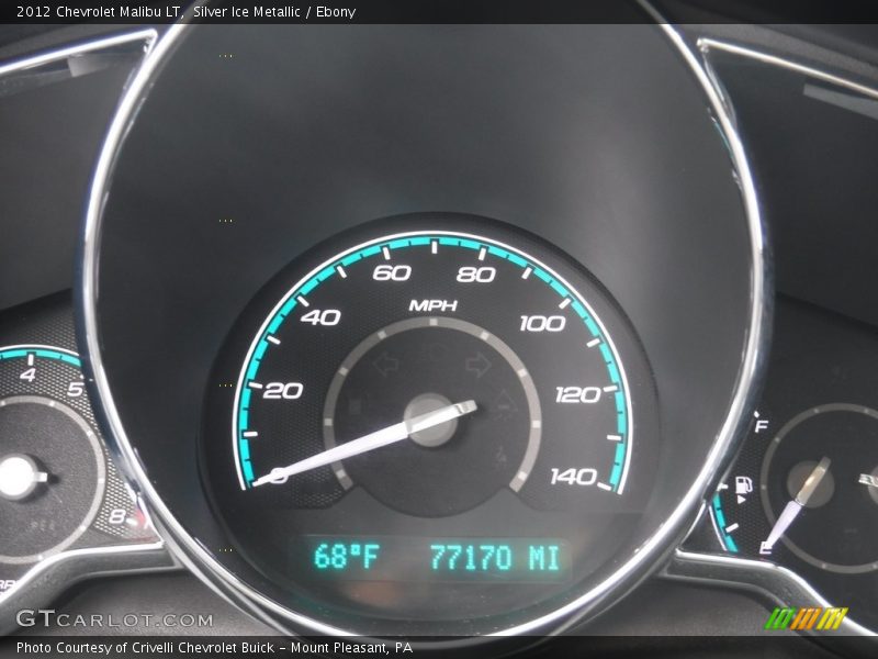 Silver Ice Metallic / Ebony 2012 Chevrolet Malibu LT