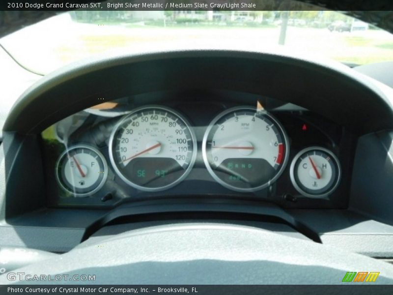 Bright Silver Metallic / Medium Slate Gray/Light Shale 2010 Dodge Grand Caravan SXT