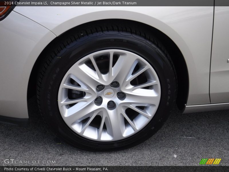 Champagne Silver Metallic / Jet Black/Dark Titanium 2014 Chevrolet Impala LS