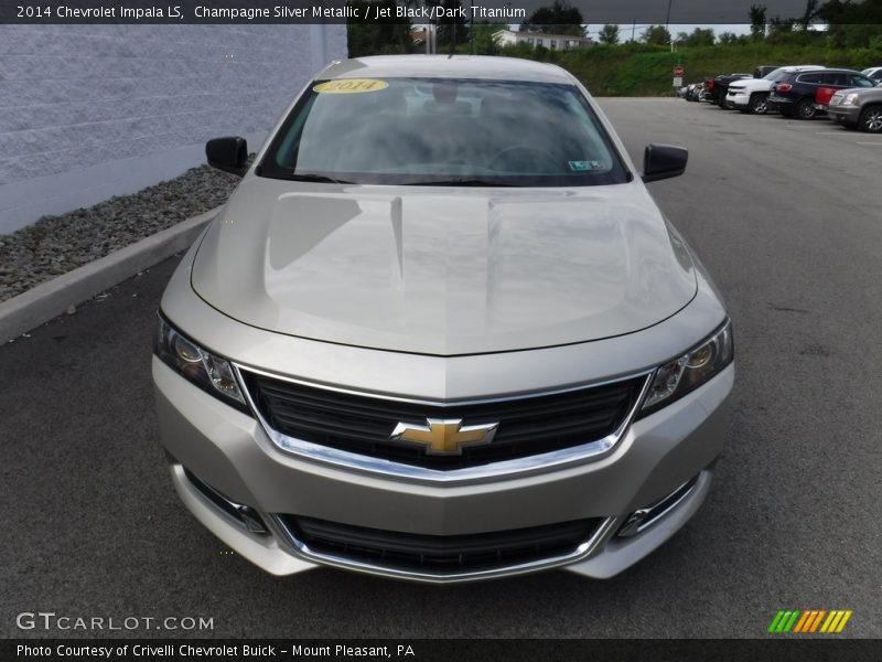 Champagne Silver Metallic / Jet Black/Dark Titanium 2014 Chevrolet Impala LS