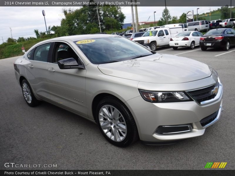 Champagne Silver Metallic / Jet Black/Dark Titanium 2014 Chevrolet Impala LS
