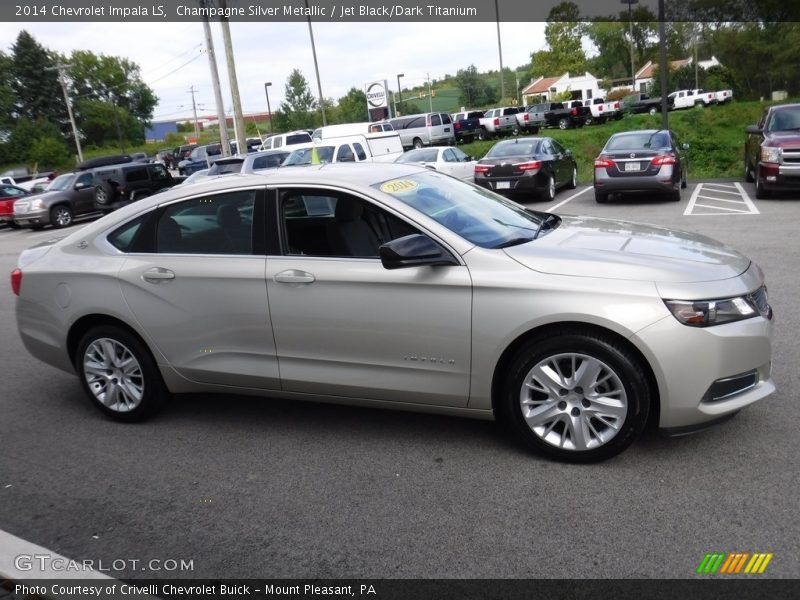 Champagne Silver Metallic / Jet Black/Dark Titanium 2014 Chevrolet Impala LS