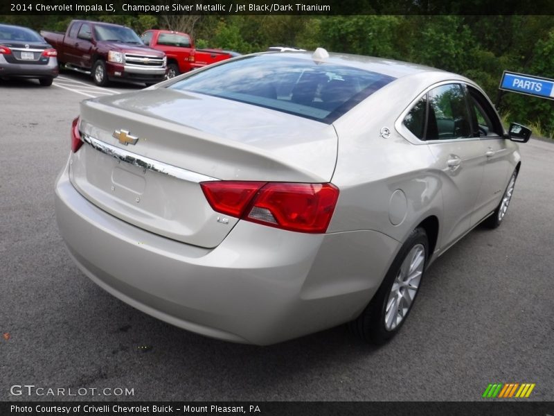 Champagne Silver Metallic / Jet Black/Dark Titanium 2014 Chevrolet Impala LS