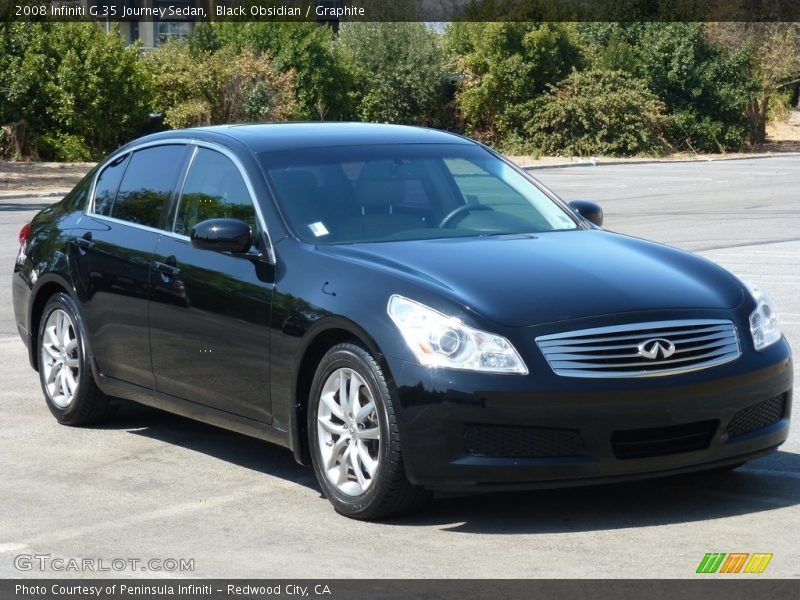 Black Obsidian / Graphite 2008 Infiniti G 35 Journey Sedan