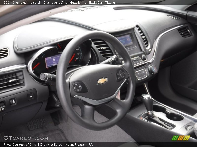 Champagne Silver Metallic / Jet Black/Dark Titanium 2014 Chevrolet Impala LS