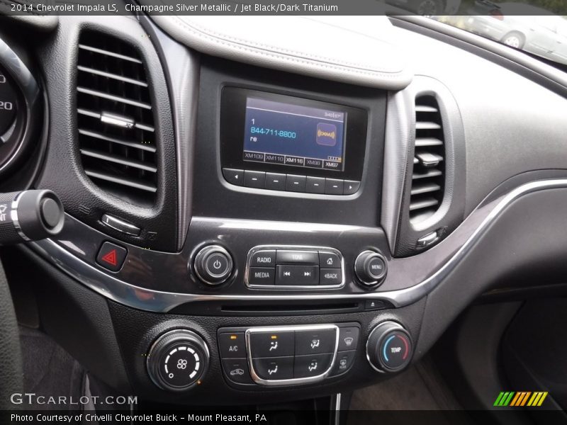 Champagne Silver Metallic / Jet Black/Dark Titanium 2014 Chevrolet Impala LS