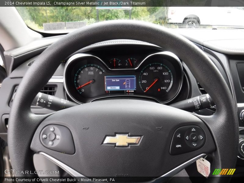Champagne Silver Metallic / Jet Black/Dark Titanium 2014 Chevrolet Impala LS