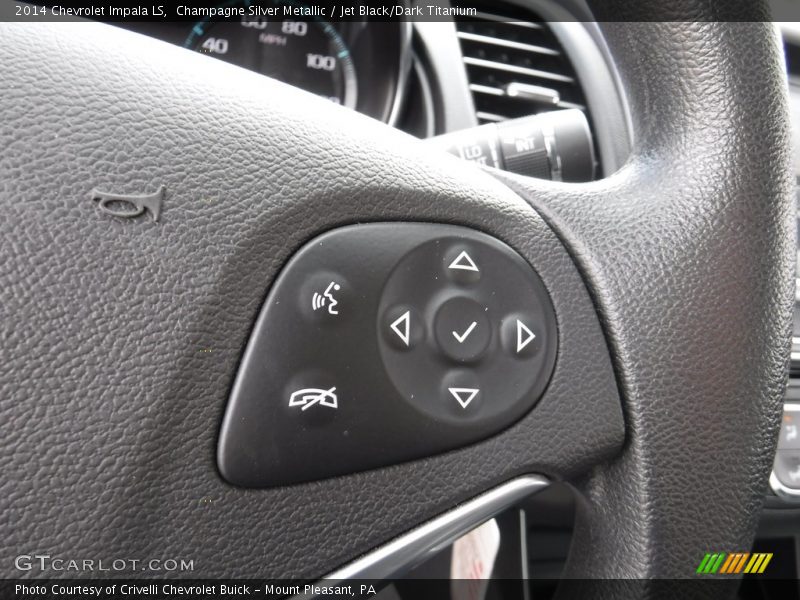 Champagne Silver Metallic / Jet Black/Dark Titanium 2014 Chevrolet Impala LS