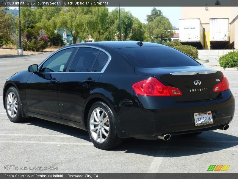 Black Obsidian / Graphite 2008 Infiniti G 35 Journey Sedan