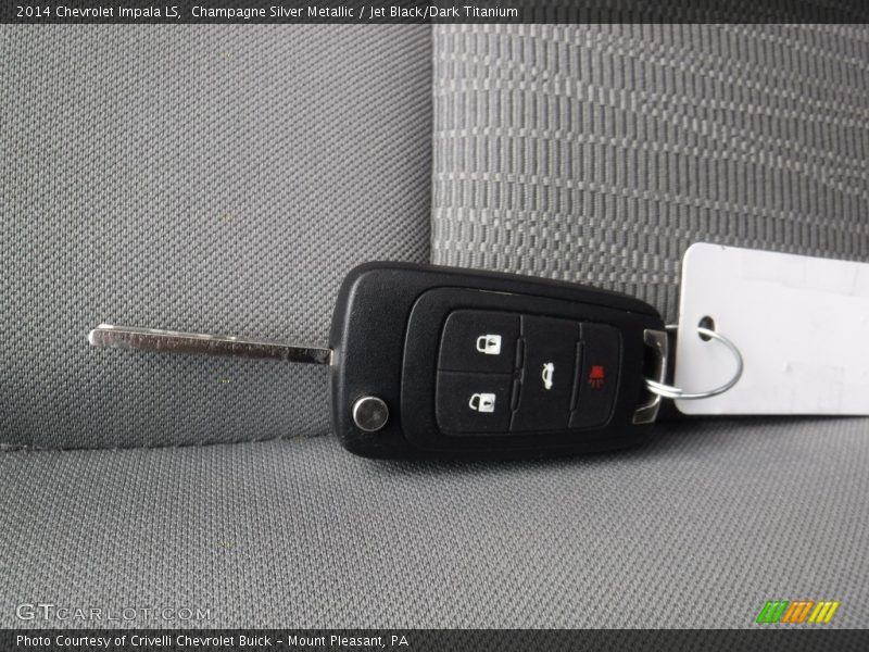 Champagne Silver Metallic / Jet Black/Dark Titanium 2014 Chevrolet Impala LS