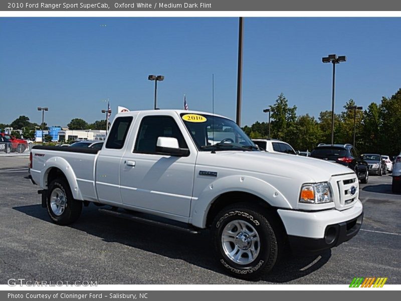 Oxford White / Medium Dark Flint 2010 Ford Ranger Sport SuperCab