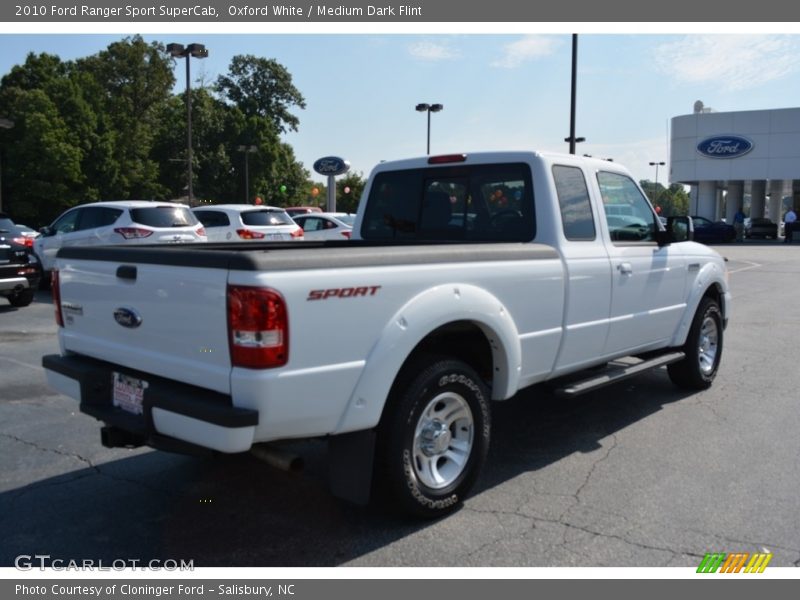 Oxford White / Medium Dark Flint 2010 Ford Ranger Sport SuperCab