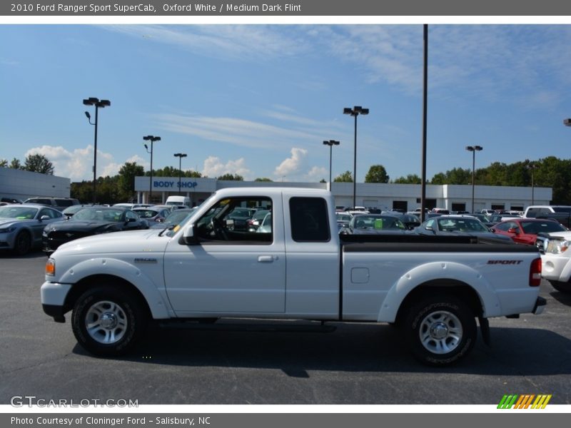 Oxford White / Medium Dark Flint 2010 Ford Ranger Sport SuperCab