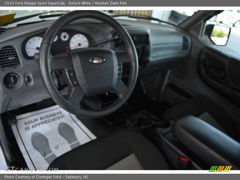 Oxford White / Medium Dark Flint 2010 Ford Ranger Sport SuperCab