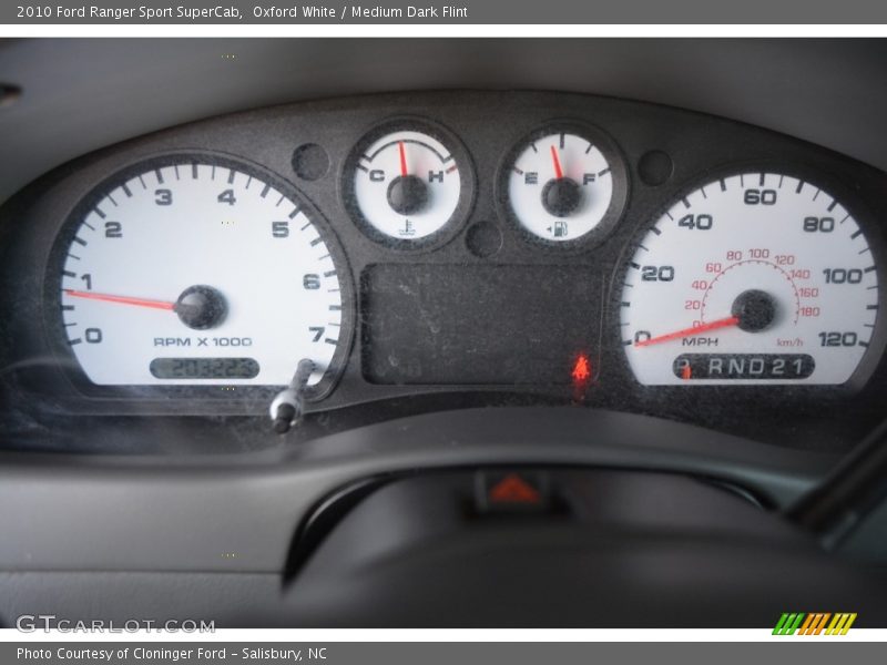 Oxford White / Medium Dark Flint 2010 Ford Ranger Sport SuperCab