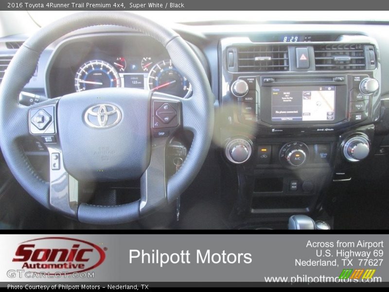 Super White / Black 2016 Toyota 4Runner Trail Premium 4x4