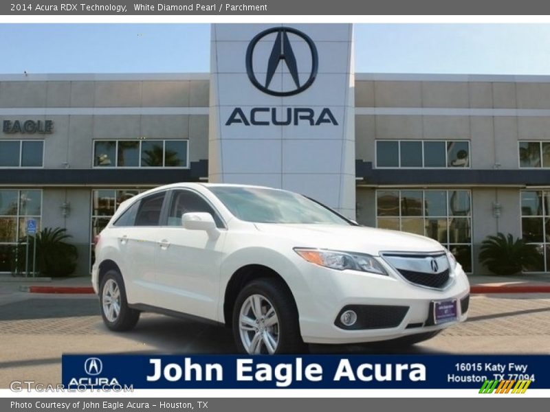 White Diamond Pearl / Parchment 2014 Acura RDX Technology
