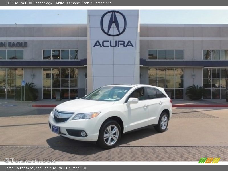 White Diamond Pearl / Parchment 2014 Acura RDX Technology