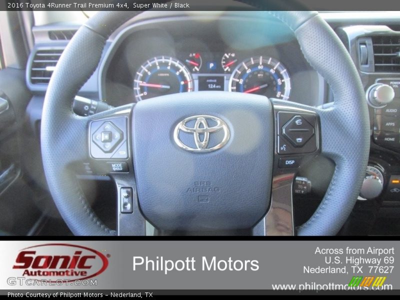 Super White / Black 2016 Toyota 4Runner Trail Premium 4x4