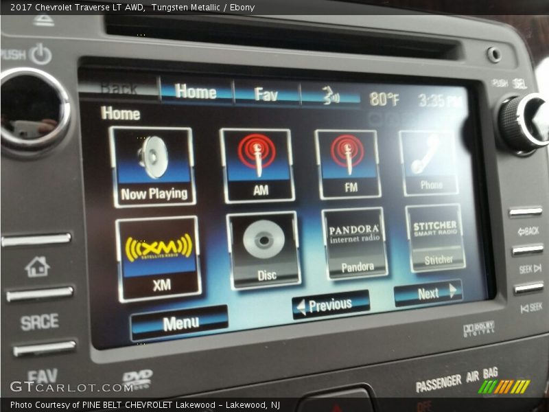 Tungsten Metallic / Ebony 2017 Chevrolet Traverse LT AWD