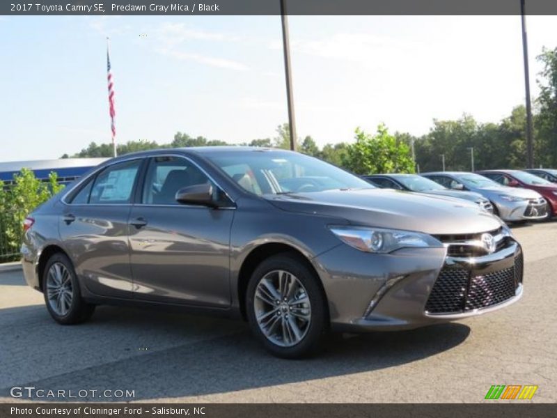 Predawn Gray Mica / Black 2017 Toyota Camry SE