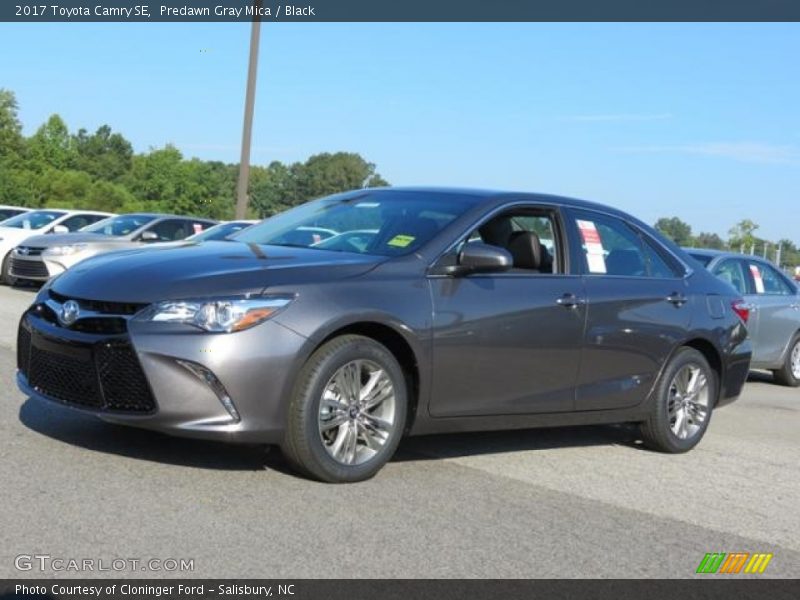 Predawn Gray Mica / Black 2017 Toyota Camry SE