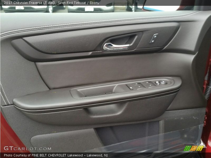 Siren Red Tintcoat / Ebony 2017 Chevrolet Traverse LT AWD