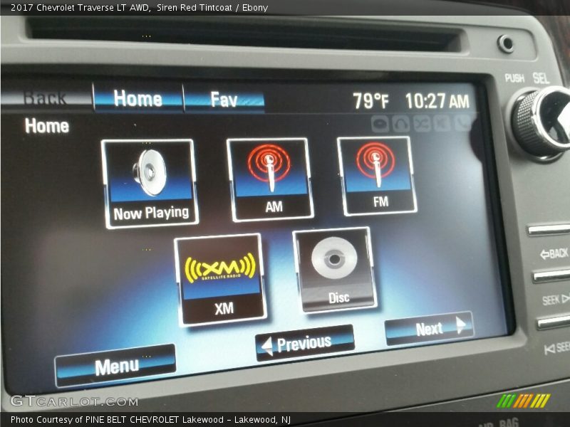 Siren Red Tintcoat / Ebony 2017 Chevrolet Traverse LT AWD