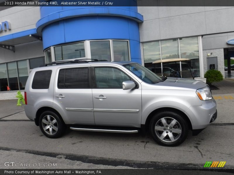 Alabaster Silver Metallic / Gray 2013 Honda Pilot Touring 4WD