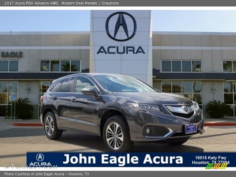 Modern Steel Metallic / Graystone 2017 Acura RDX Advance AWD