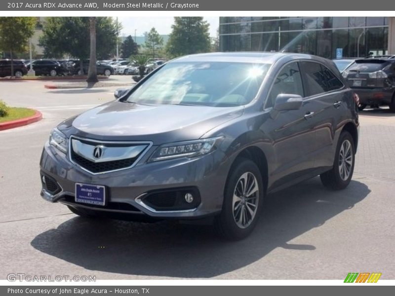 Modern Steel Metallic / Graystone 2017 Acura RDX Advance AWD